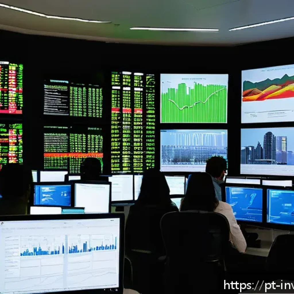 파이어족의 패시브 인컴을 위한 투자 전략 - A sophisticated office environment in São Paulo, Brazil, showcasing a diverse group of Brazilian inv...